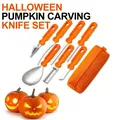 1/7 pezzi di zucca di Halloween strumento per intaglio fai da te coltello set di strumenti per intaglio piatto di frutta in acciaio inossidabile