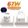 6A 67W Caricatore USB Ultra Veloce Per Xiaomi 10 11 12 13 Lite Redmi Nota 9 10S 11T 12T 13 POCO X4 X5 F4 F5 Pro Tipo C Cavo di Ricarica