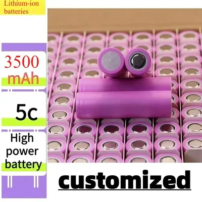 18650 Battery Real Capacity 3.7v Rechargeable Battery 18650 3500mAh For Flat Top Fast Charge for Headlamp Flashlight Radio
