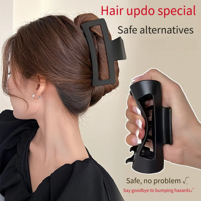 2er-Pack sichere Hai-Clips, rutschfeste Premium-Haarklammern mit sicherem Griff – langlebiges, bruchsicheres Haar-Accessoire für das Styling Image