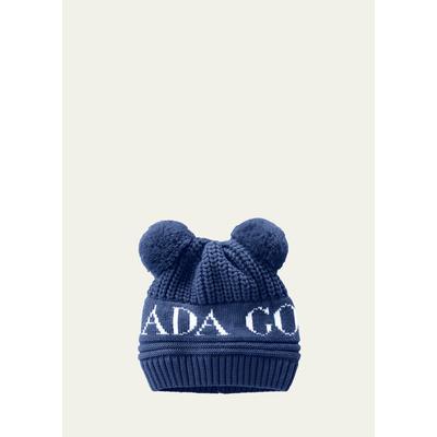 Canada Goose Kid's Double Pompom Beanie Hat, Baby