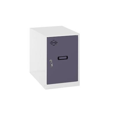 PROREGAL Schließfachwürfel AMEGO | HxBxT 47,5x30x50cm | Ohne Standfüße | Anthrazit-Weiß | Spind Schließfach Garderobe Image