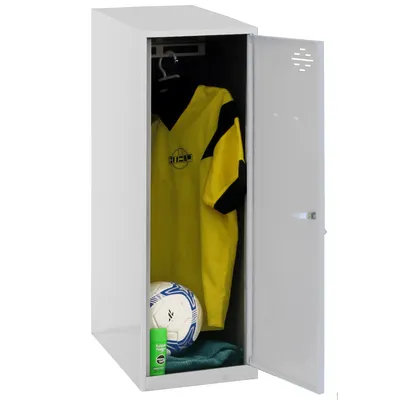 PROREGAL Schließfachwürfel AMEGO | HxBxT 91,5x30x50cm | Ohne Standfüße | Grau-Grau | Spind Schließfach Garderobe Image