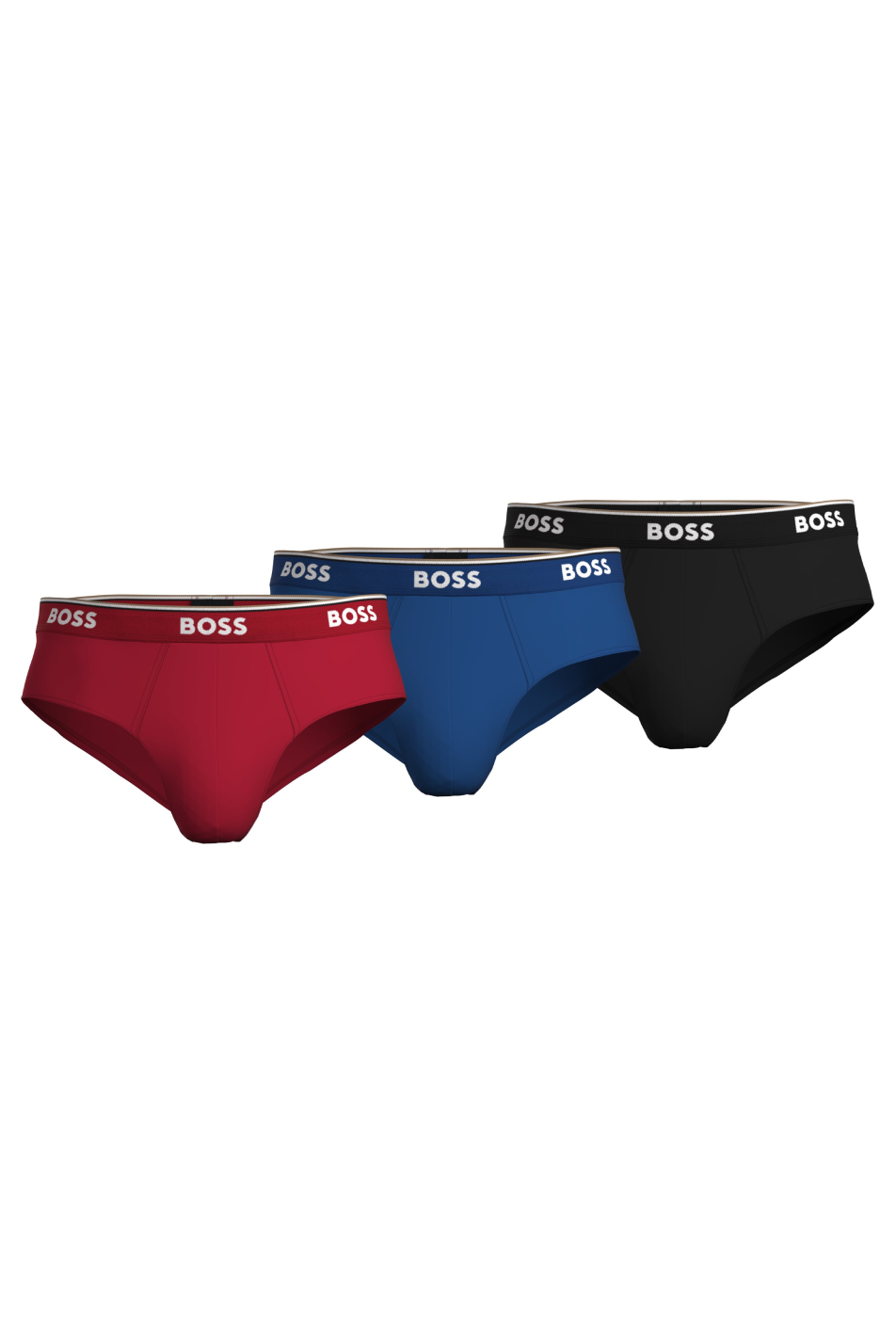 Boss 3 Pack Mens Brief - Multicolour Cotton - Size Large | Boss Sale | Discount Designer Brands