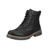 Schnürstiefelette PIUS GABOR "Pius Gabor Stiefelette Nubukleder", Herren, Gr. 43, schwarz, Nubukleder, casual, Schuhe