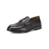 Slipper INUOVO "INUOVO Slipper Leder", Damen, Gr. 42, schwarz, Leder, casual, Schuhe