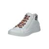 Sneaker ARA "Ara Sneaker Leder", Damen, Gr. 38, weiß (weiß, silber), Leder, casual, Schuhe