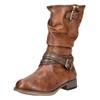 Stiefel MUSTANG SHOES "Mustang Shoes Stiefel Lederimitat/Textil", Damen, Gr. 37, braun (cognac), Lederimitat, Textil, casual, Schuhe