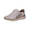 Sneaker CAPRICE "Caprice Sneaker Leder/Textil", Damen, Gr. 37, weiß (weiß, gold), Leder, Textil, casual, Schuhe