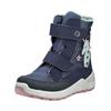 Stiefelette RICOSTA "Ricosta Stiefelette Lederimitat/Textil", Kinder, Gr. 31, blau (marine), Lederimitat, Textil, casual, Schuhe