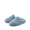 Hausschuh ELBSAND, Damen, Gr. 42, blau, Obermaterial: 100% Polyester. Futter: 100% Polyester. Decksohle: 100% Polyester. Laufsohle: 100% Synthetik, unifarben, Fellimitat, casual, Schuhe, Pantolette, Pantoffel, Mule, Sandale, kuscheliges Fellimitat
