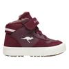 Sneaker KANGAROOS "KAVU SHADY EV", Gr. 25, schwarzberry, grape, Synthetik, Textil, sportlich, Schuhe, Warmfutter