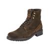 Schnürstiefelette PANTOFOLA D´ORO "Pantofola d'Oro Stiefelette Veloursleder", Gr. 41, braun (mittelbraun), Veloursleder, casual, Schuhe