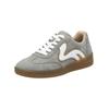 Sneaker RIEKER "Rieker Sneaker Veloursleder/Textil", Damen, Gr. 36, grau (grau, weiß), Veloursleder, Textil, casual, Schuhe