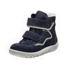 Stiefelette RICOSTA "Ricosta Stiefelette Veolurs/Textil/Synthetik", Kinder, Gr. 28, blau (dunkelblau), Veloursleder, Textil, casual, Schuhe