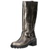 Stiefel LAZAMANI "Lazamani Stiefel Leder", Damen, Gr. 39, pewter, Leder, casual, Schuhe