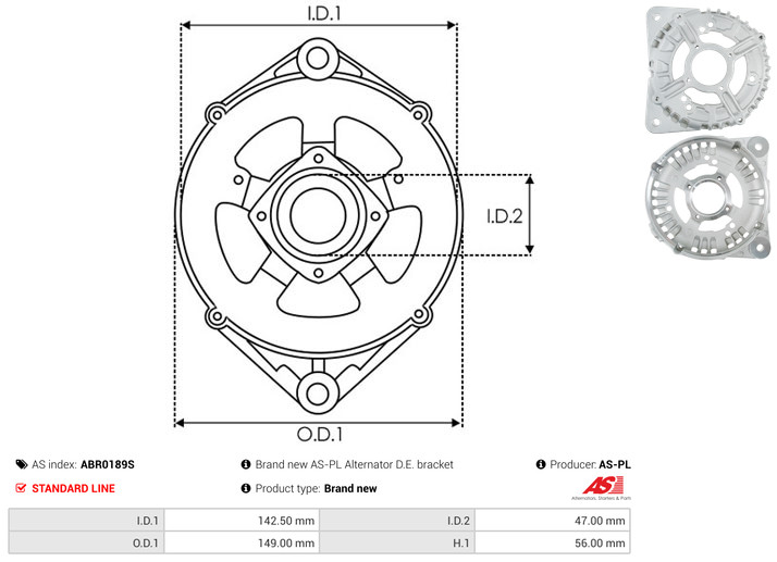 AS-PL Universal 149,00mm ABR0189S Image