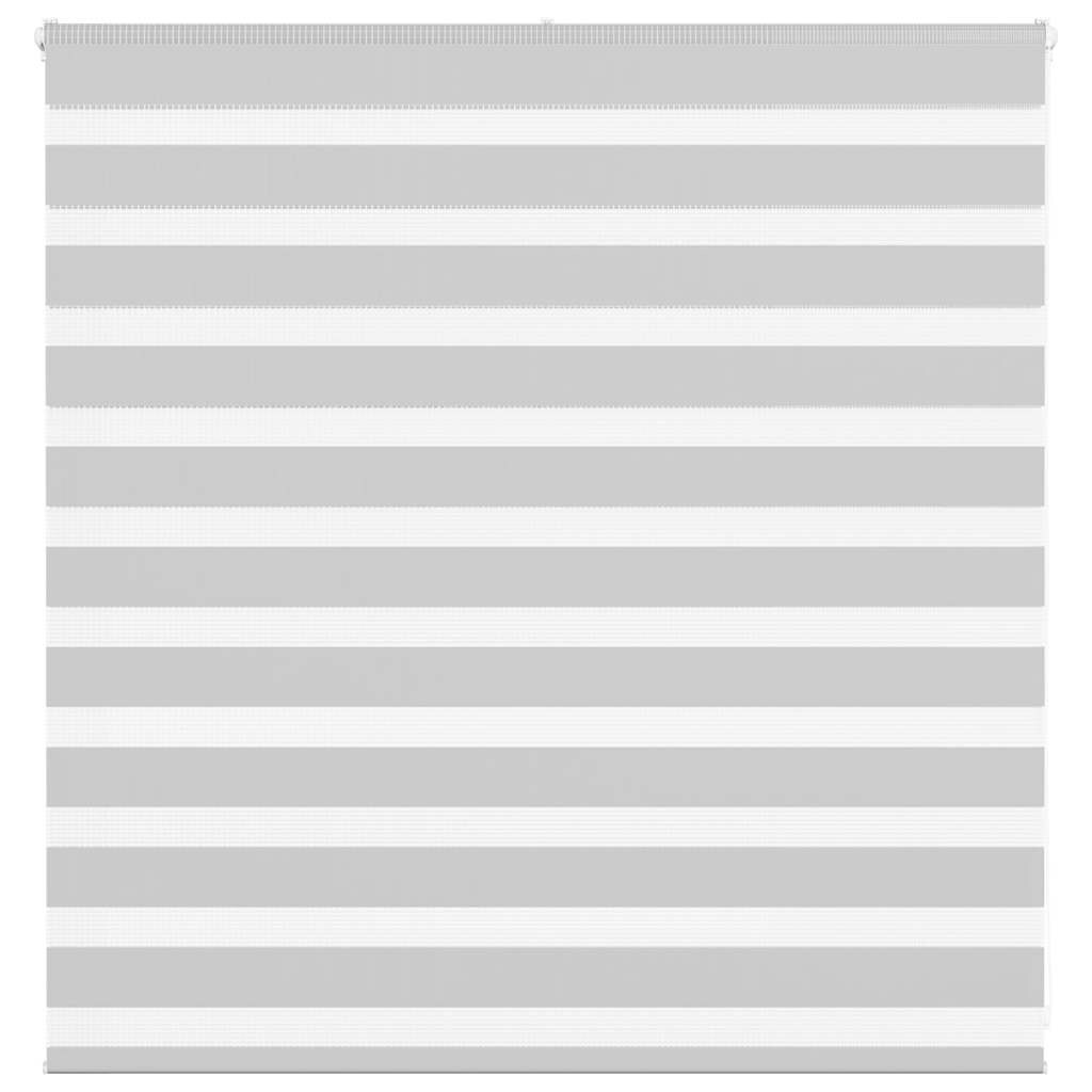 vidaXL Doppelrollo Hellgrau 140x100 cm Stoffbreite 135,9 cm Polyester Image