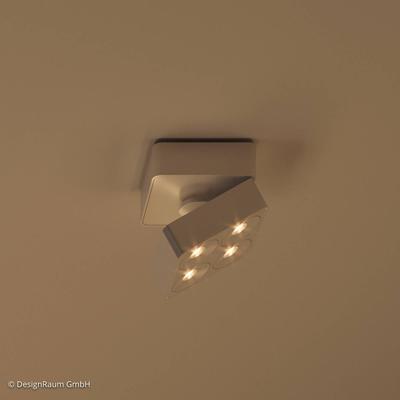 Nimbus Q Four TT Lampe Phasendim. 40° 930 weiß TT, dimmbar, weiß / opal, Aluminium, Modern, Downlights Image