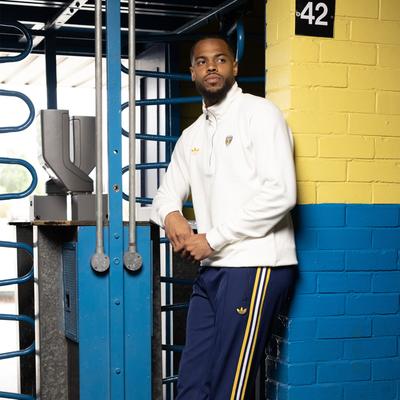 Leeds United adidas Icon Half Zip Pullover – Weiß Image