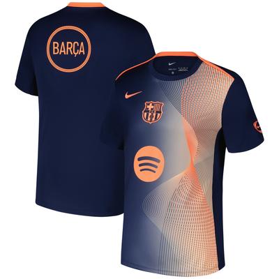 Barcelona Nike Ausweich Pre Match Trikot - Marineblau Image