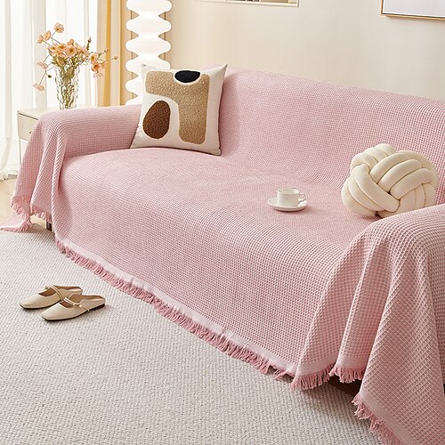 Chenille-Sofabezug für Haustiere, haustierfreundlicher, kratzfester Sofabezug, dekorative Sofaüberwurfdecke für das Wohnzimmer Image