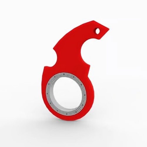 2er-Pack Schlüsselanhänger-Fidget-Spinner – tragbares Spielzeug zum Stressabbau, robuste Metallkonstruktion, perfekt für Erwachsene und Kinder