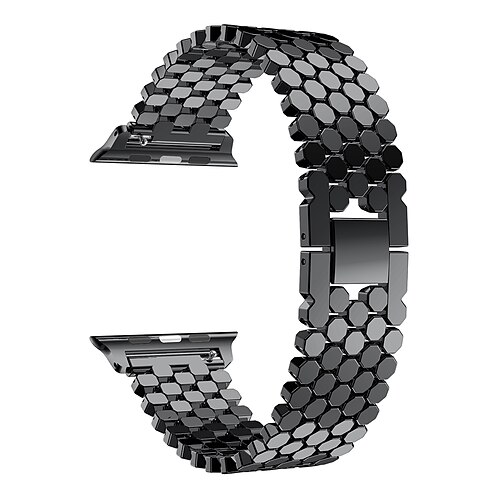 Kompatibel mit Apple Watch Armband 38mm 40mm 41mm 42mm Damen Luxus Damen Herren Legierung Ersatzarmband für iwatch Series 9 8 7 6 5 4 SE Image