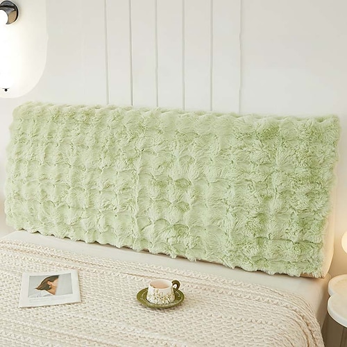 Hasen-Velourskopfteile Abdeckung Dicke Plüsch-Bettschützer Universelle Bett-Rückenabdeckung für alle Jahreszeiten Image