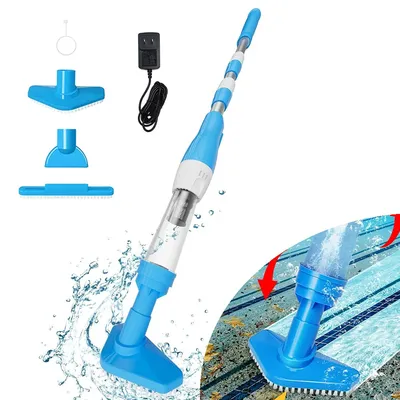 Rechargeable Pool Vacuum Cleaner Handheld Pool Cleaner for Spas,Hot Tubs And Big Pools Pool Skimmer Filter for Sand And Debris