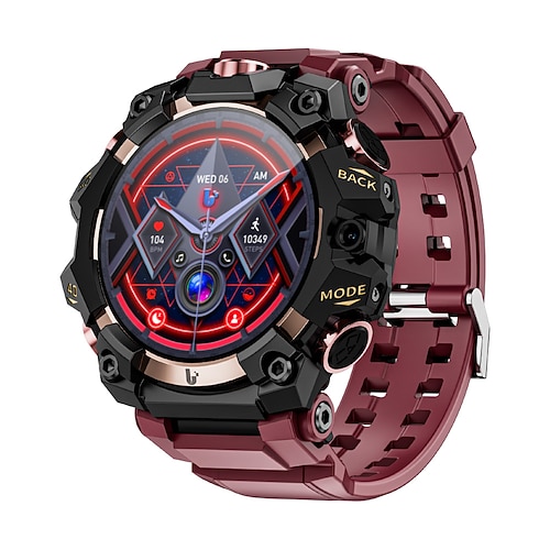 LOKMAT APPLLP 2 PRO Smartwatch 1.508 Zoll 4G LTE Mobilfunk-Smartwatch 3G 4G Bluetooth Schrittzähler Anruferinnerung Aktivitäts-Tracker Kompatibel mit Android iOS Damen Herren GPS Freisprechanrufe Image