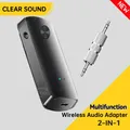 Nuovo adattatore audio wireless con microfono ricevitore trasmettitore Hansfree chiamata jack AUX da 3,5 mm USB multifunzionale per telefoni TV PC auto