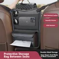 Borsa da appendere per riporre l'auto Scatola per fazzoletti da appendere in pelle multifunzionale Borsa portaoggetti centrale per seggiolino auto Forniture per automobili