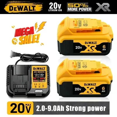 Original DEWALT battery 20V, 5.0AH 6.0AH 9.0AH, rechargeable lithium-ion battery, DCB115, DCB118, DEWALT tool battery
