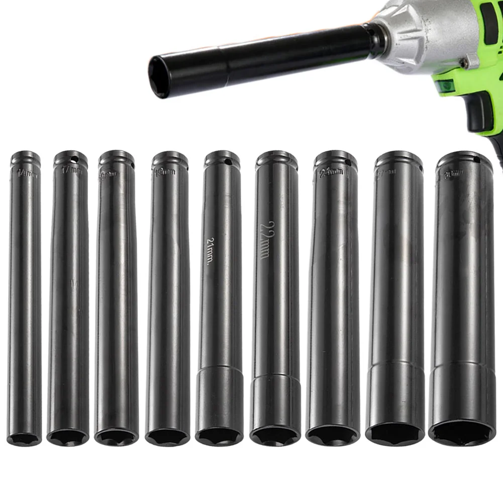 1pc 8 zoll Innensechskant 200mm Schlüssel Buchse 1/2 Stick Tiefe Schlüssel Buchse Adapter Spanner Konverter Minderer elektrische Inbusschlüssel Kopf Image