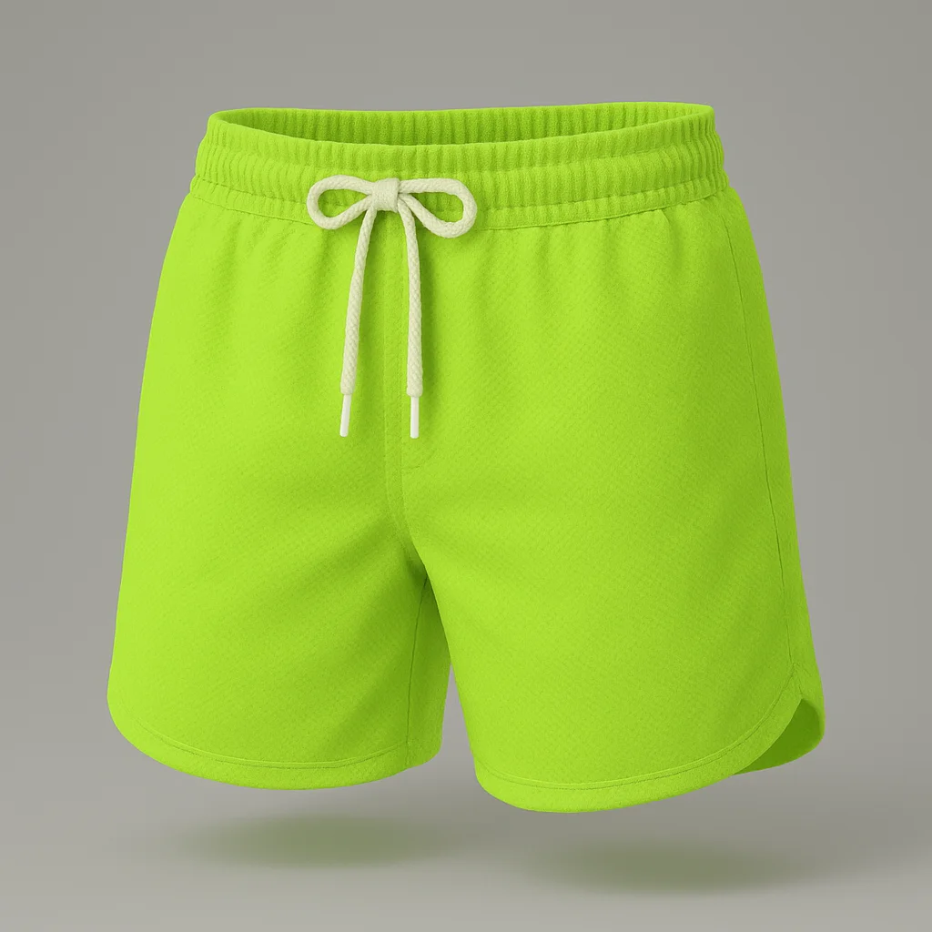 2025, neue 3D-Badehose für Herren mit einfarbigem Druck, modische und sexy Strand-Surfshorts, wasserdicht, schnell trocknend Image