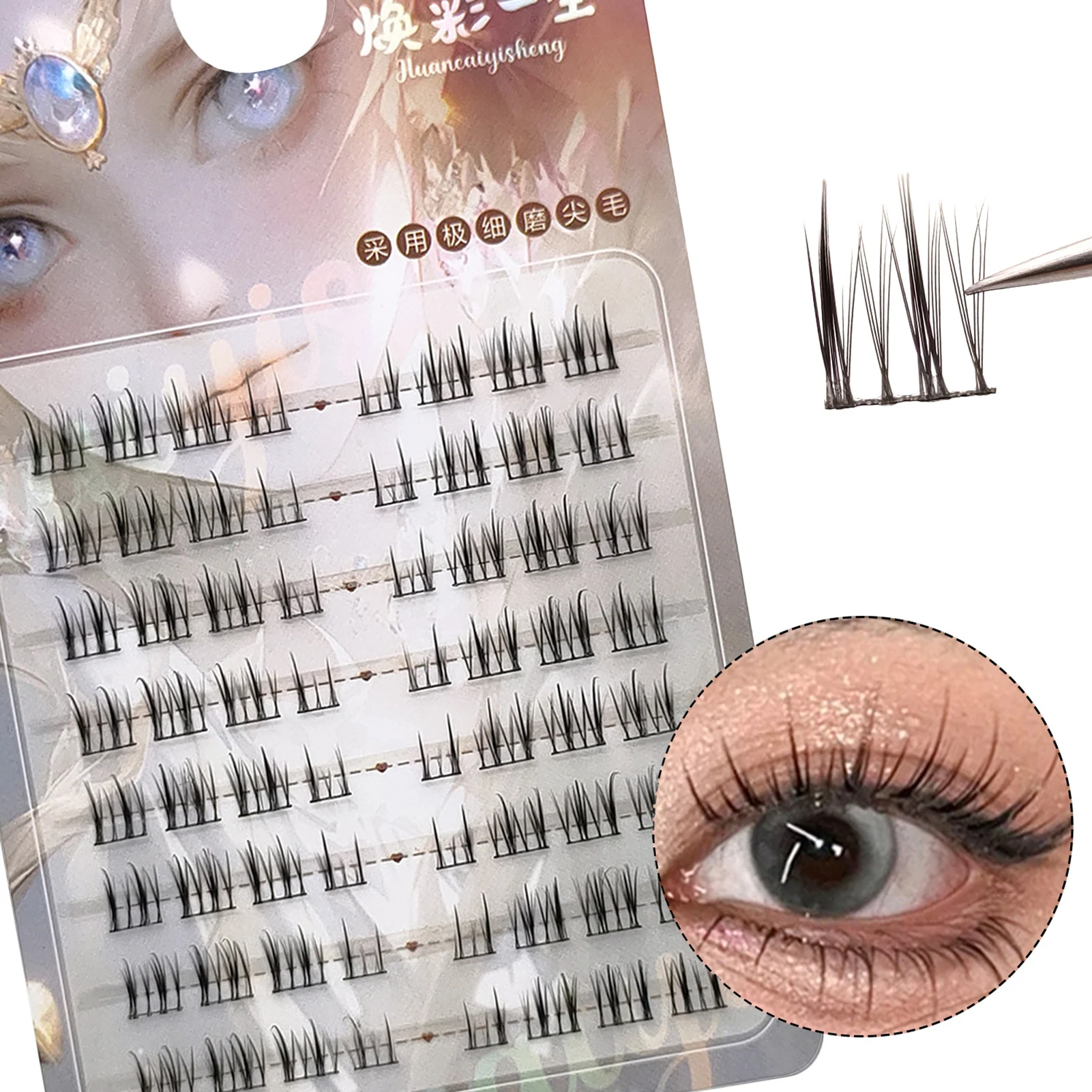 C Curl Natürliche Anime Falsche Wimpern Koreanische Mädchen Gruppe Stil DIY Wimpern Cluster Augen Make-Up für Frauen Gilrs Party Täglichen Gebrauch Image