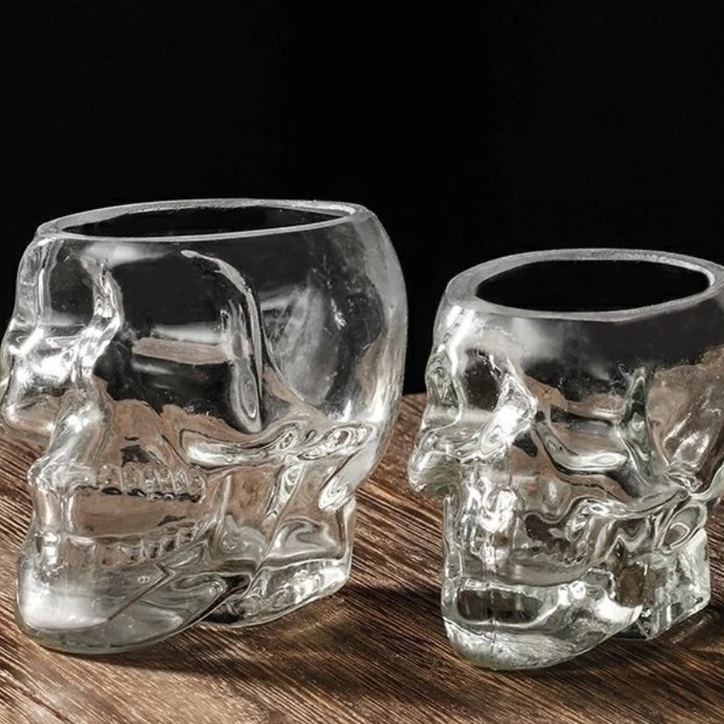 Schädel Wein Glas Transparent Saft Tasse Neue Einzigartige Glas Tasse Bar Club Whisky Wodka Glas Originalität Persönlichkeit Wasser Tasse Image