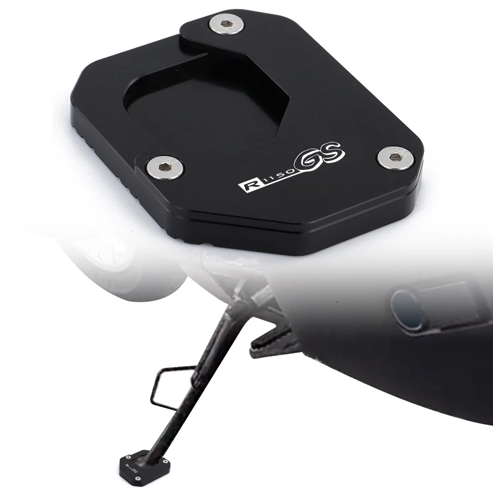 Fit For BMW R1150GS 1999-2003 2004 2005 2006 R1150 GS R 1150 GS Enlarger Kickstand Support Plate Pad Motorcycle CNC Side Stand