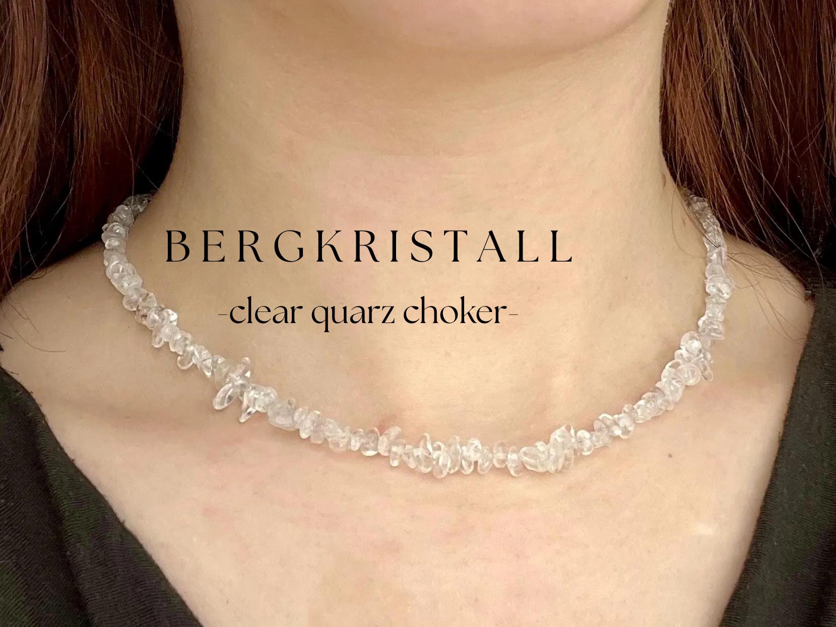 perline di pietra preziosa di cristallo di rocca naturale genuino catena di chip collana di cristallo di rocca catena di quarzo limpido quarzo delicat