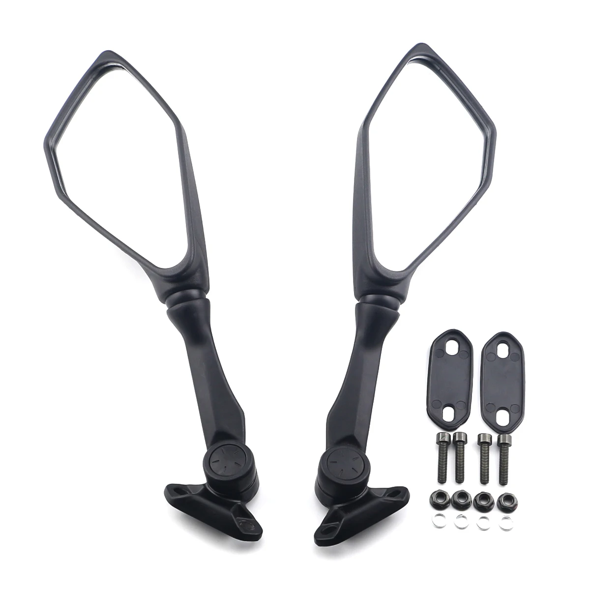 Black Motorcycle Rearview Mirrors For Kawasaki Ninja ZX4R ZX4RR ZX25R 2021 2022 2023 2024 Black