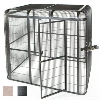 A&E Cage Company 85" X 61" Walk In Aviary in Black