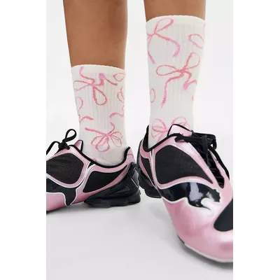 Out From Under Sketchy Bow Socks - Pink at Urban Outfitters