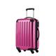 HAUPTSTADTKOFFER - Alex - Carry on luggage On-Board Suitcase Bag Hardside Spinner Trolley 4 Wheel Expandable, 55cm, pink