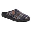 Pantoffel ROHDE "SOLTAU-H", Herren, Gr. 46, blau (blau kariert), Textil, kariert, klassisch, Schuhe, Hausschuh, Homeslipper, Clog, Pantoffel zum Schlupfen