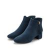 Stiefelette LASCANA, Damen, Gr. 42, blau, Obermaterial: 100% Textilmaterial. Futter: 100% Textilmaterial. Decksohle: 100% Lederimitat. Laufsohle: 100% Synthetik, casual, Schuhe, Stiefel, Boots mit bequemem Blockabsatz VEGAN