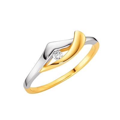 Fingerring LADY Gr. 19, gold (gelbgold 375), Fingerringe, Damen, 19, Metall-Gold, Metall, Gold Image