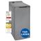 Exquisit Waschmaschine 7,5kg, Toplader, Waschmaschine schmal, Energieklasse A, Startzeitvorwahl, Kurzprogramm, LTO1207-030A silber-dunkel