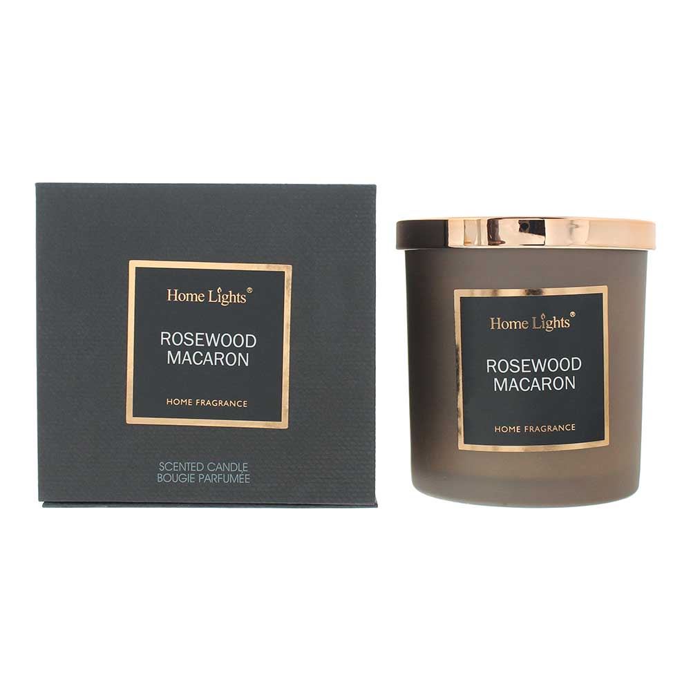 Home Lights Rosewood & Macaron Candle 215g - Peach - One Size | Home Lights Sale | Discount Designer Brands