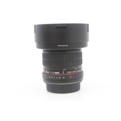 Used Rokinon 8mm f/3.5 Fisheye - Canon EF Fit